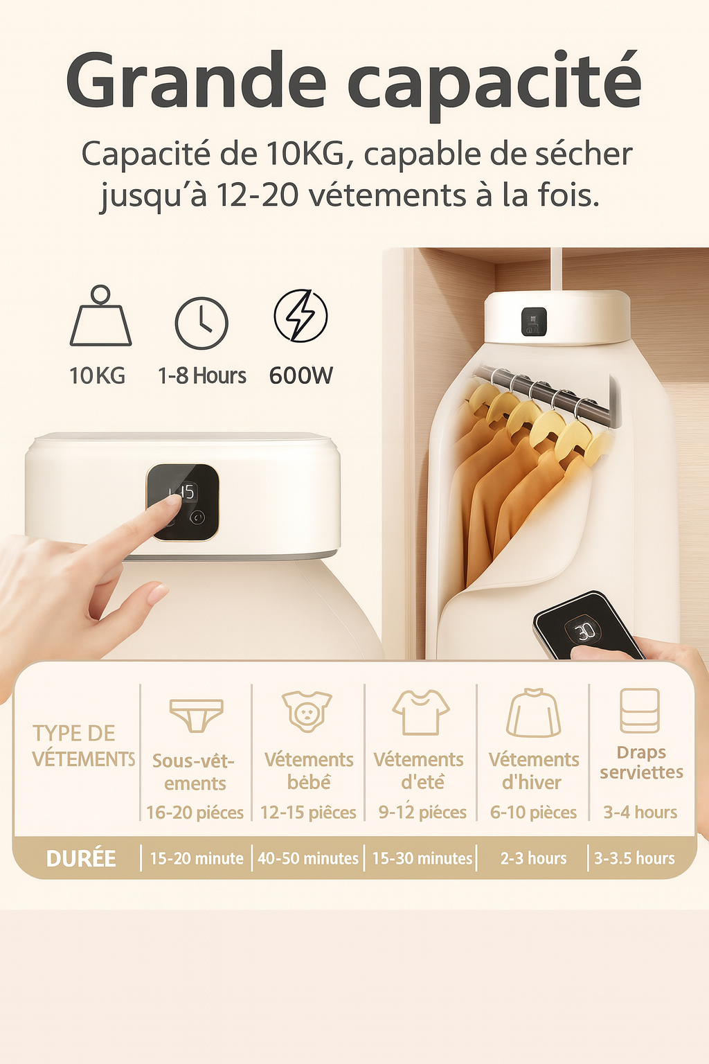 Sèche-linge portable